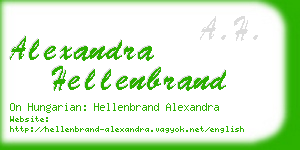 alexandra hellenbrand business card